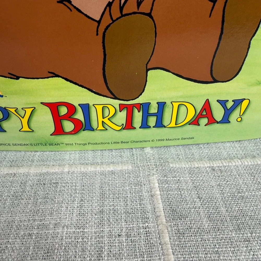 Little Bear Birthday Party Center Piece Table Topper Maurice Sendak 90s kid